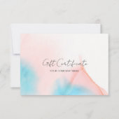 Waterverfinkt QR-code cadeaubon (Voorkant)