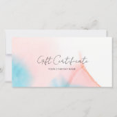 Waterverfinkt QR-code cadeaubon (Voorkant)