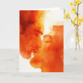 Waterverfintimiteit Close-Up Kaart (Gele Bloem)