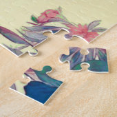 Waterverfkatten in een tuin legpuzzel (Zijkant)