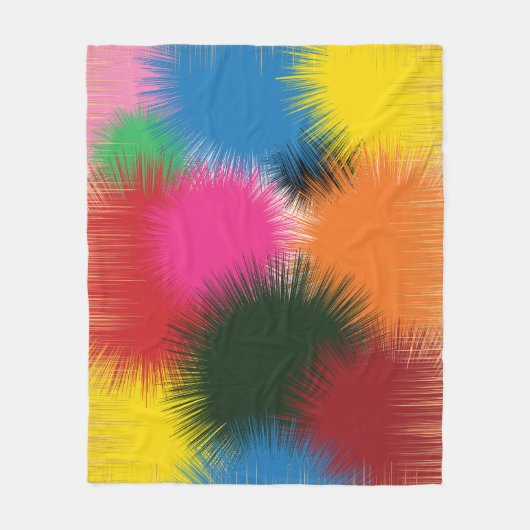 Waterverfkleur fleece deken (Voorkant)