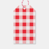 Waterverfkrans MONOGRAM Rode Gekruist Blanco Cadeaulabel (Achterkant)