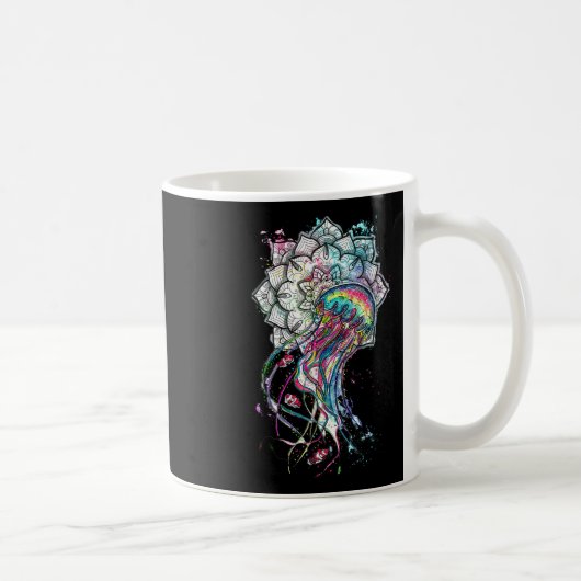 Waterverfkwal Chakra Zee Dier Yoga Boho A Koffiemok (Rechts)