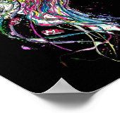 Waterverfkwal Chakra Zee Dier Yoga Boho A Poster (Hoek)