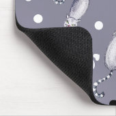 Waterverfpatroon met katten en poten muismat (Hoek)