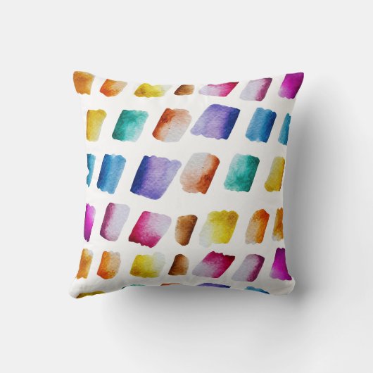 Waterverfpatroon modern trendy kussen (Achterkant)