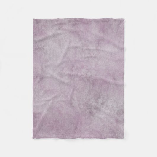 Waterverfpatroon Paarse Heide Fleece Deken (Voorkant)
