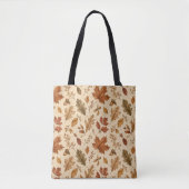 Waterverfpatroon van herfstbladeren tote bag (Voorkant)