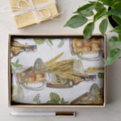 Waterverfpatroon voor bierliefhebbers tissuepapier (Geschenk)