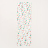 Waterverfpenseelstreken Patroon Yoga Mat (Achterkant)