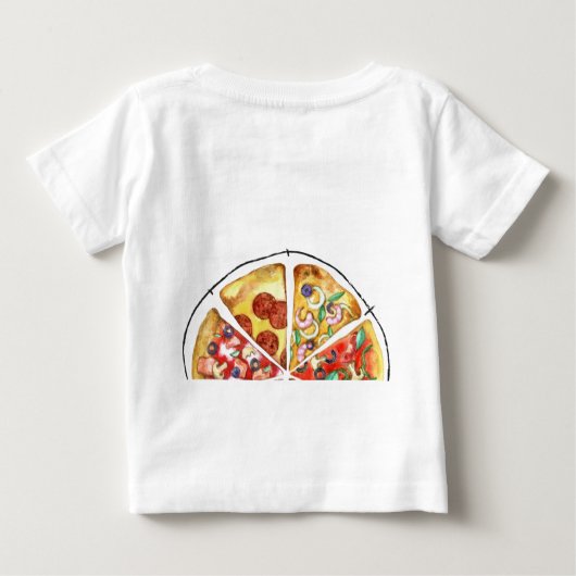 Waterverfpizza gepersonaliseerd (Achterkant)