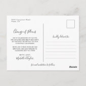Waterverfrol met uitgestelde ansichtkaart briefkaart (Achterkant)