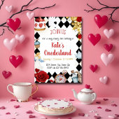 Waterverfrozen Alice in Wonderland Verjaardag Kaart