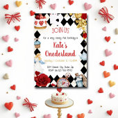 Waterverfrozen Alice in Wonderland Verjaardag Kaart