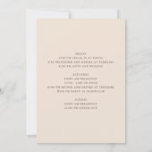 Waterverfrozen bloemrijke vrijgezellenfeest weeken kaart (Achterkant)