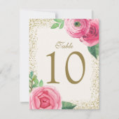 Waterverfrozen Tafel Nummer Kaarten (Voorkant)