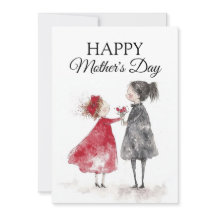 Waterverfschilderij Moederdag