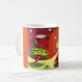 Waterverfschilderij Sciencefiction Dimensie Kunst Koffiemok