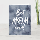 waterverfspat beste moeder ooit moedersdag kaart (Voorkant)