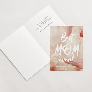 waterverfspat beste moeder ooit moedersdag kaart