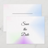 Waterverfspat Bewaar de Datum Save The Date (Voorkant / Achterkant)