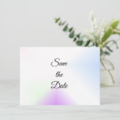 Waterverfspat Bewaar de Datum Save The Date (Staand voorkant)