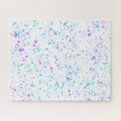 Waterverfspatten op witte puzzel (Horizontaal)