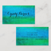 Waterverfstrepen Visitekaartje (Voorkant / Achterkant)