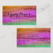 Waterverfstrepen Visitekaartje (Voorkant / Achterkant)