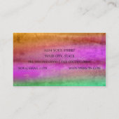 Waterverfstrepen Visitekaartje (Achterkant)