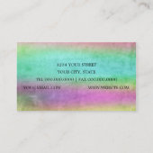 Waterverfstrepen Visitekaartje (Achterkant)