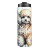 Waterverftuin van Poedel Thermosbeker (Voorkant)