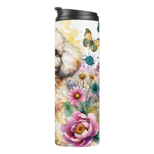 Waterverftuin van Poedel Thermosbeker (Geroteerd rechts)