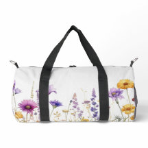 Waterverfveld van wilde bloemen 