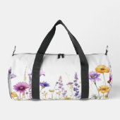 Waterverfveld van wilde bloemen plunjezak (Achterkant)