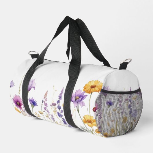 Waterverfveld van wilde bloemen plunjezak (Rechterhoek)