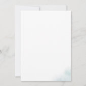 Waterverfwas | Blauwe Doop Kaart (Achterkant)