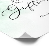 Waterverfwas | Groene Kaarten en Cadeaus Bord Poster (Hoek)