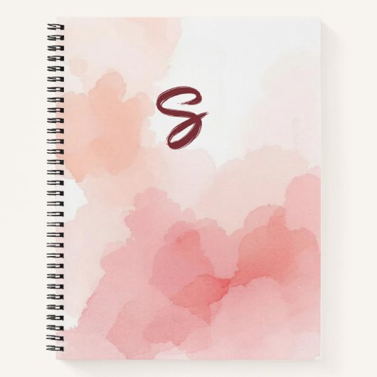 Waterverfwas Initiaal Planner Notitieboek (Voorkant)