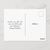 Waterverjaardagstaart Verjaardagskaart Briefkaart (Achterkant)