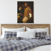 Waterverkoper van Sevilla, c.1620 Canvas Afdruk (Insitu (Slaapkamer))