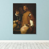 Waterverkoper van Sevilla, c.1620 Canvas Afdruk (Insitu (Houten vloer))