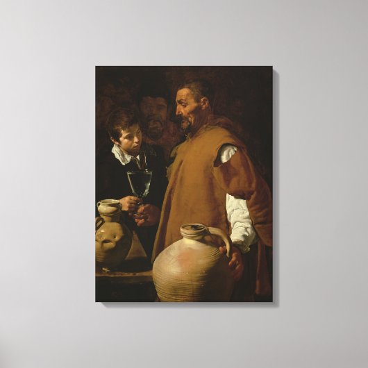Waterverkoper van Sevilla, c.1620 Canvas Afdruk (Voorkant)