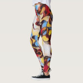 Waterverven Abstracte digitale kunst Leggings (Links)