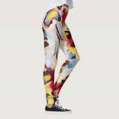 Waterverven Abstracte digitale kunst Leggings (Rechts)
