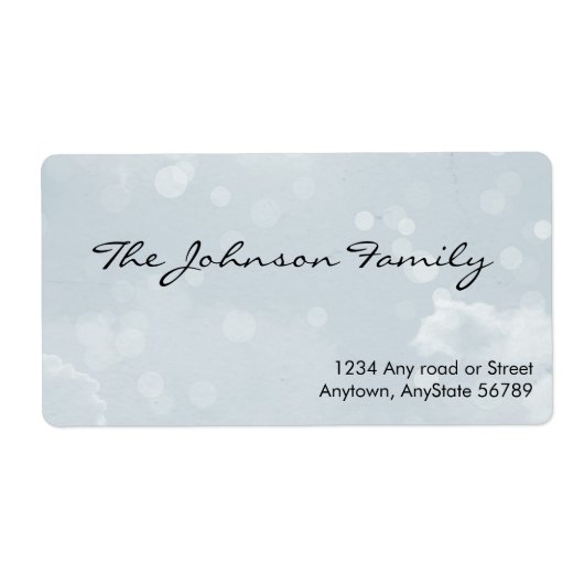 Waterverven Adres Etiket (Voorkant)