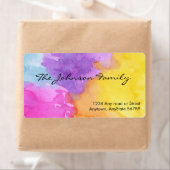 Waterverven Adres Etiket (Insitu)