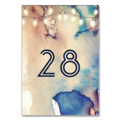  Waterverven Beach Wedding Kaart (Achterkant)