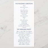  Waterverven Beach Wedding Programma's (Achterkant)