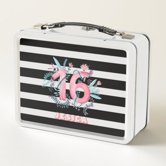 Waterverven Bloemen en nummers (Achterkant)